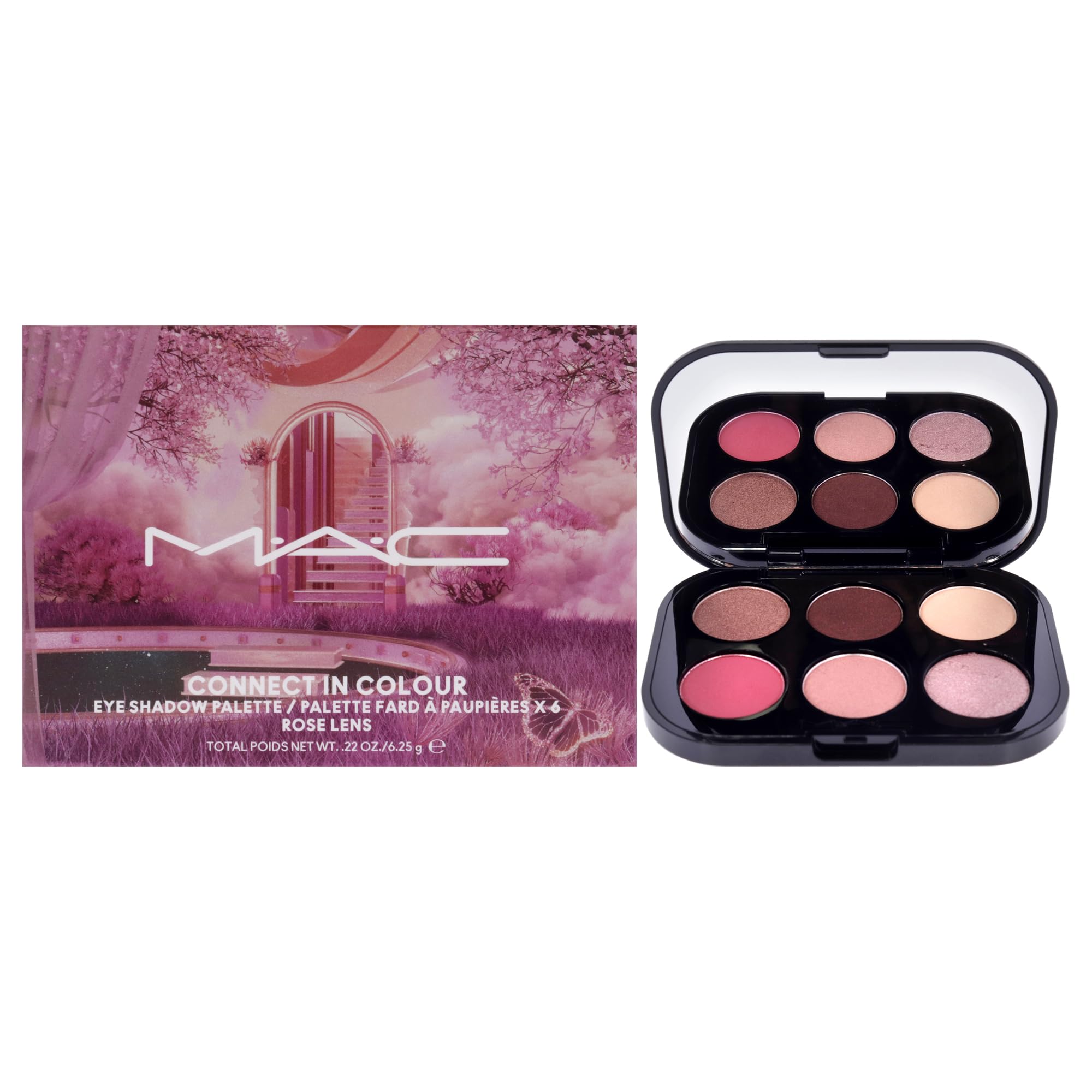 MAC Connect In Colour Eye Shadow Palette - Rose Lens for Women - 0.22 oz Eye Shadow